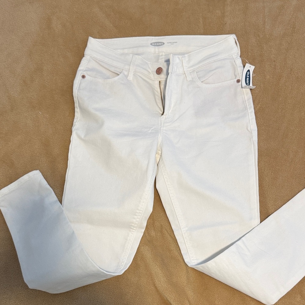 Old Navy Women's White Skinny Jeans